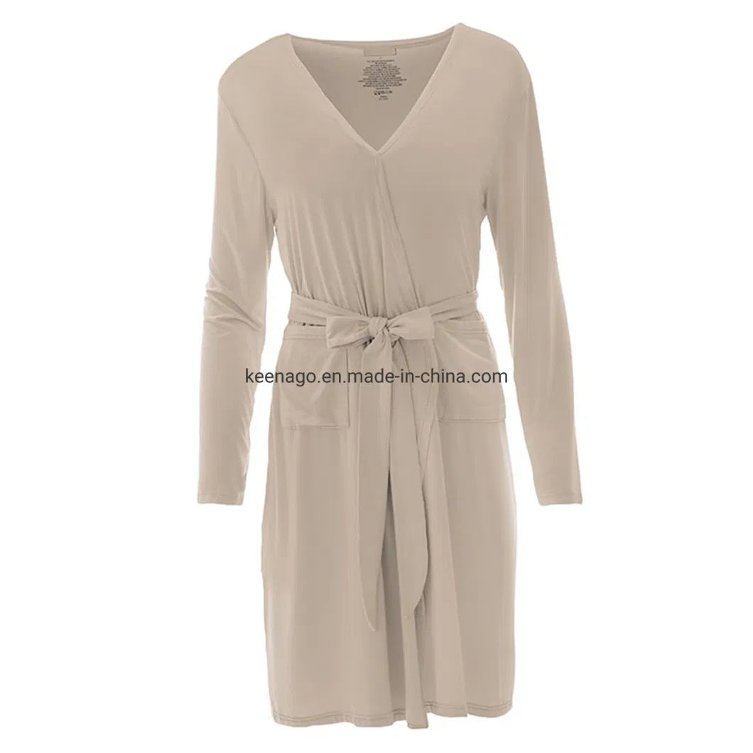 Women Kimono Robes Short Lightweight Robe Soft Knit Sleepwear Casual Knit Bathrobe Ladies Loungewear