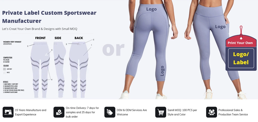 Custom Print Fitness Clothing Best Active Yoga Wear for Women