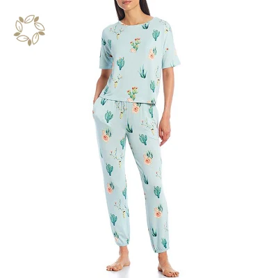 Pijama francês Terry Eco das mulheres do OEM