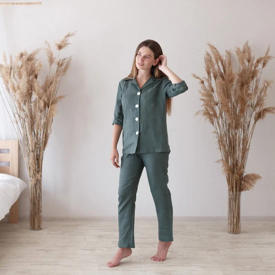 Mulheres pijama de bambu senhoras conjuntos de pijama por atacado senhoras logunwear pijamas de bambu orgânico tecido de bambu pijama femme sleepwear